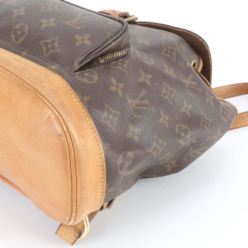 LOUIS VUITTON Brown Monogram Leather Backpack - Picture 4 of 9